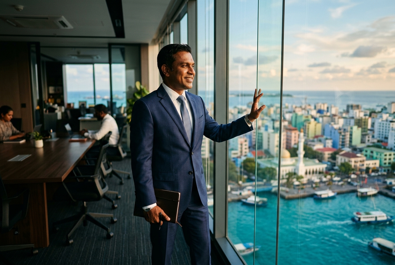 Fasmala executive overlooking Malé city